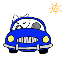 Cat such as rice cake sticker #4028446