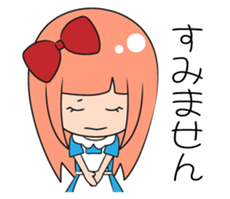 Cute girl "Alice" sticker #4028791