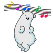 Daily life of a white bear sticker #4029012