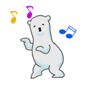 Daily life of a white bear sticker #4029013