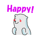Daily life of a white bear sticker #4029014
