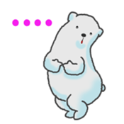 Daily life of a white bear sticker #4029029