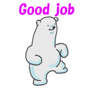 Daily life of a white bear sticker #4029043