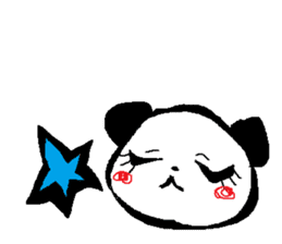 Girl-ish panda sticker #4029133