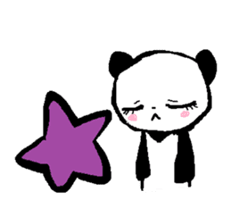 Girl-ish panda sticker #4029147