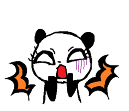Girl-ish panda sticker #4029155