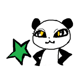Girl-ish panda sticker #4029161