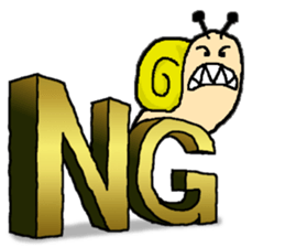 Design-Message & snail sticker sticker #4029409