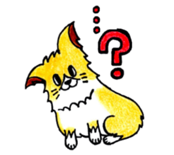 Soft cuddly Corgi's life sticker #4029449