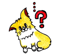 Soft cuddly Corgi's life sticker #4029449