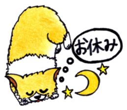 Soft cuddly Corgi's life sticker #4029461