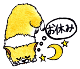 Soft cuddly Corgi's life sticker #4029461