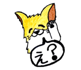 Soft cuddly Corgi's life sticker #4029464