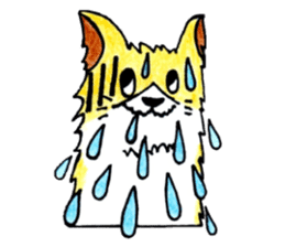 Soft cuddly Corgi's life sticker #4029474