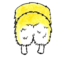 Soft cuddly Corgi's life sticker #4029476