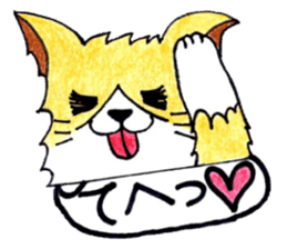 Soft cuddly Corgi's life sticker #4029484