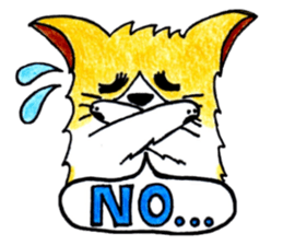 Soft cuddly Corgi's life sticker #4029485