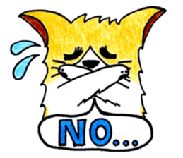 Soft cuddly Corgi's life sticker #4029485