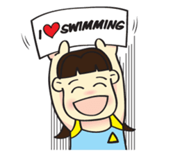 I Love Swimming! (English) sticker #4029612