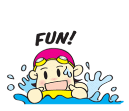 I Love Swimming! (English) sticker #4029615