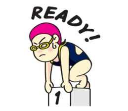 I Love Swimming! (English) sticker #4029619