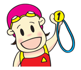 I Love Swimming! (English) sticker #4029620