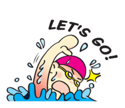 I Love Swimming! (English) sticker #4029628