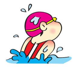 I Love Swimming! (English) sticker #4029633