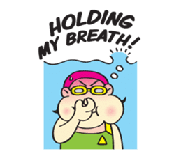 I Love Swimming! (English) sticker #4029635