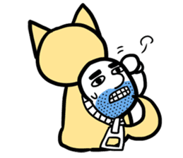 Is this dog? Is this a cat? sticker #4029838