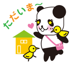 yellow bird & Panda sticker #4030234