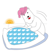 Charming polar bear sticker #4030368