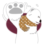 Charming polar bear sticker #4030381