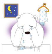 Charming polar bear sticker #4030384