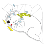 Charming polar bear sticker #4030393