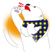 Charming polar bear sticker #4030394