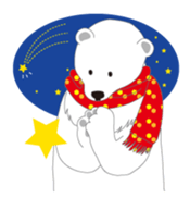 Charming polar bear sticker #4030402