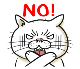 Cat Looks 3 -ugly cat sticker- sticker #4030837