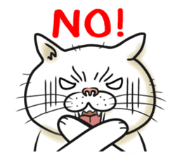 Cat Looks 3 -ugly cat sticker- sticker #4030837