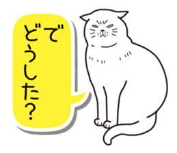 Agreeable responses cat -Words between- sticker #4030913