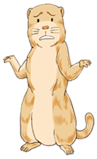 Lovely gesture of prairie dogs sticker #4031014