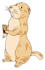 Lovely gesture of prairie dogs sticker #4031020