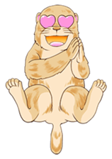 Lovely gesture of prairie dogs sticker #4031026