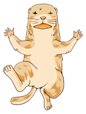 Lovely gesture of prairie dogs sticker #4031031