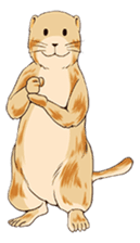 Lovely gesture of prairie dogs sticker #4031035