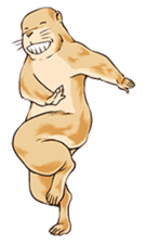 Lovely gesture of prairie dogs sticker #4031046