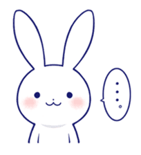 The rabbit get lonely easily 3(English) sticker #4033856