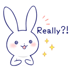 The rabbit get lonely easily 3(English) sticker #4033858