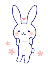 The rabbit get lonely easily 3(English) sticker #4033860