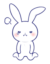 The rabbit get lonely easily 3(English) sticker #4033863